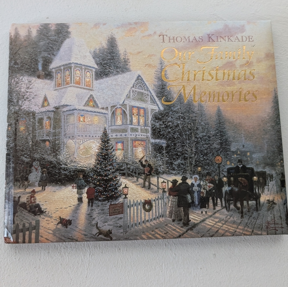 NEW Thomas Kinkade Our Family Christmas Memories Keepsake Book w Slipcase
